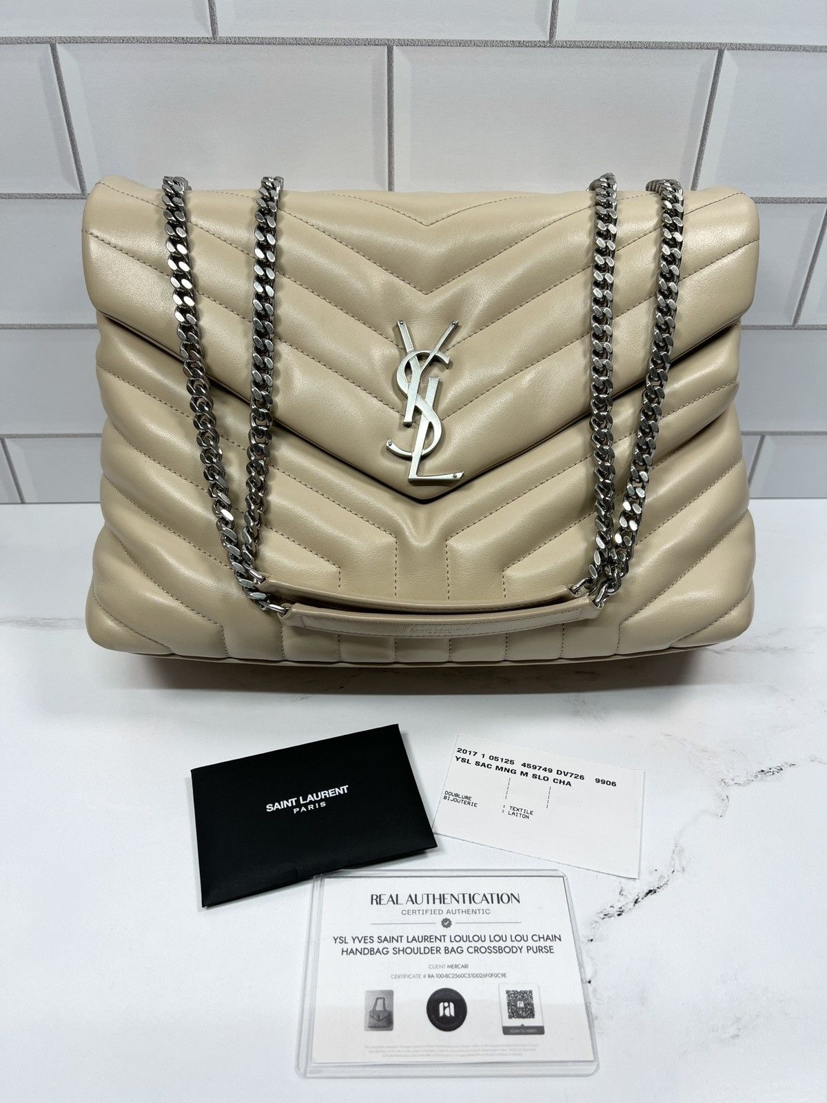 YSL Yves Saint Laurent LouLou Shoulder Bag Crossbody Purse