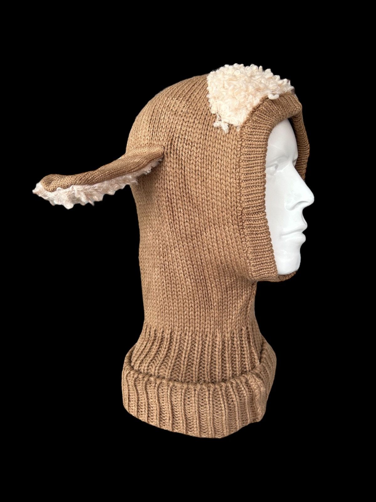 Japanese Brand × Kapital × Vintage Balaclava Masked Bunny Devil Beanie Hats knitt Rare Size ONE SIZE - 2 Thumbnail