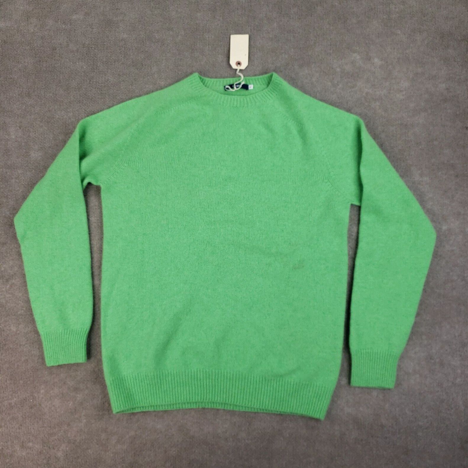 image of Oobe Sweater Mens Size XL Green Crew Neck Pullover Wool Cashmere Blend Z in White