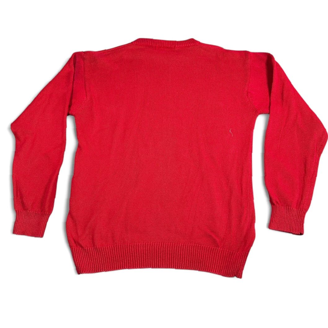 American Eagle Outfitters VINTAGE American Eagle Outfitters Shirt Mens Medium Red Cotton Blend Knit 90s Pullover Crew Neck Long Sleeve Size US M / EU 48-50 / 2 - 3 Thumbnail