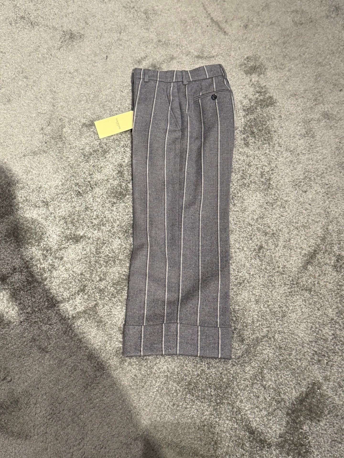 Thom Browne Thom Browne Wmns Rare Med Gray Stripe Trousers Size36 Size 25" / US 0 / IT 36 - 3 Thumbnail