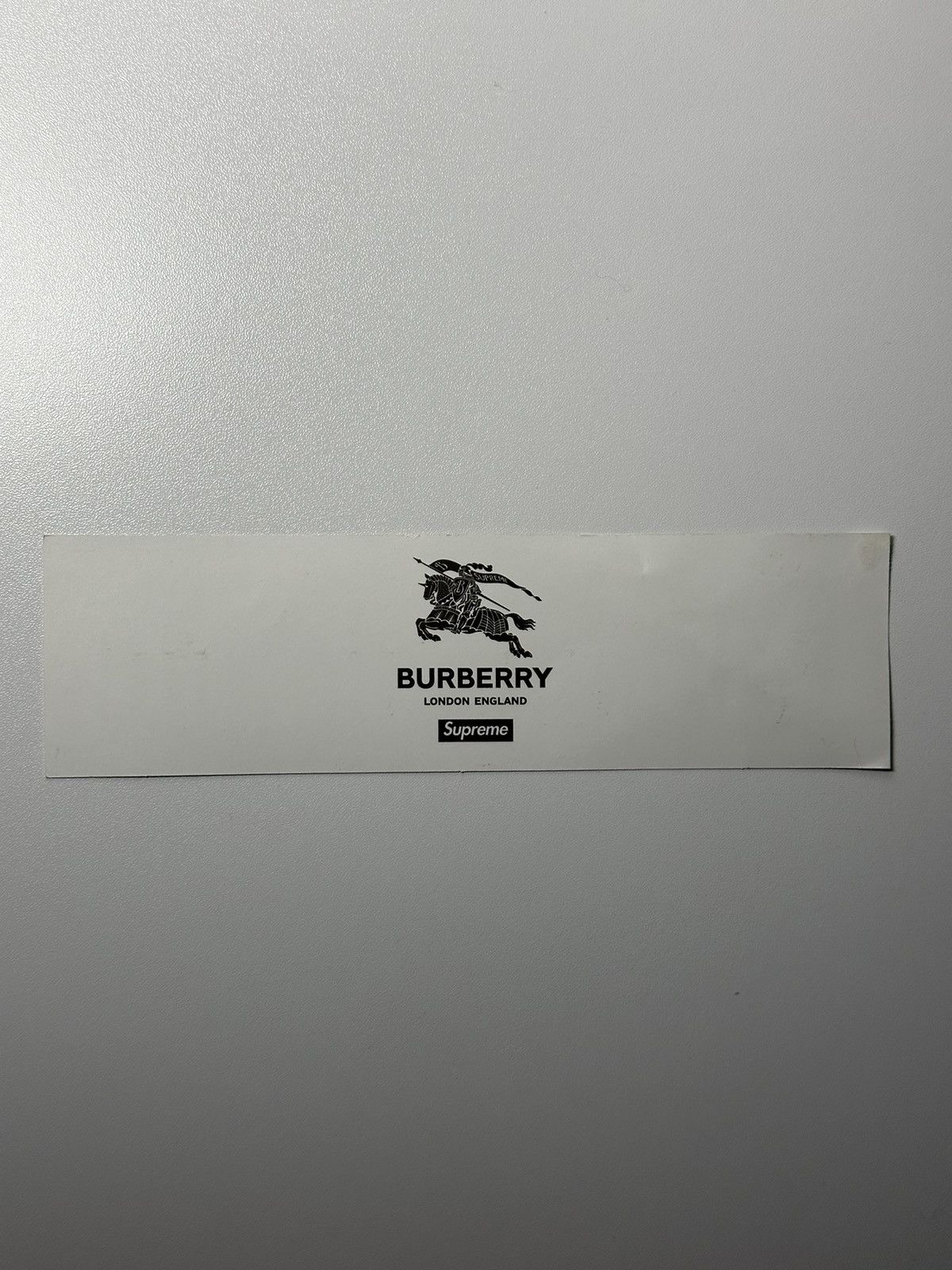 Supreme Supreme Burberry Box Logo Sticker Size ONE SIZE - 2 Thumbnail