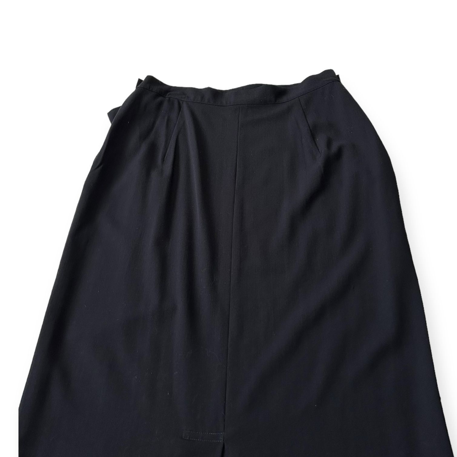 Y's Vintage 90s, Y’s Yohji Yamamoto Dark Navy wool midi skirt, S Size 28" / US 6 / IT 42 - 10 Thumbnail