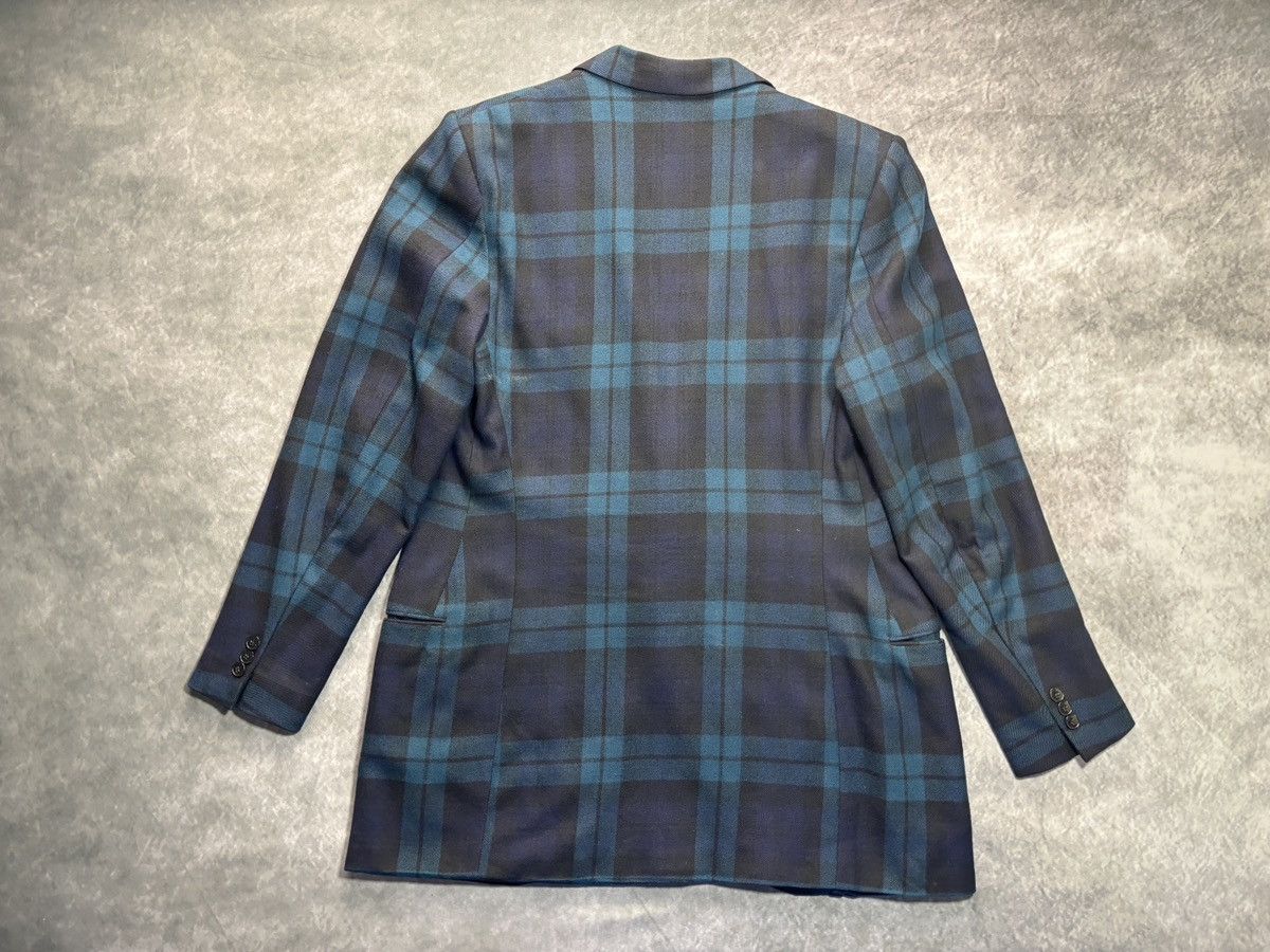 Vintage 1950s Plaid Blazer True Vintage Suit Jacket Wool 1940s Green Size 40R - 14 Thumbnail