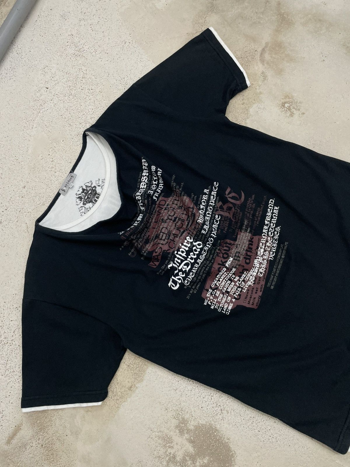 Hysteric Glamour Sorridiere Hades and Inferno Y2K Affliction Wording Poem Size US M / EU 48-50 / 2 - 4 Thumbnail