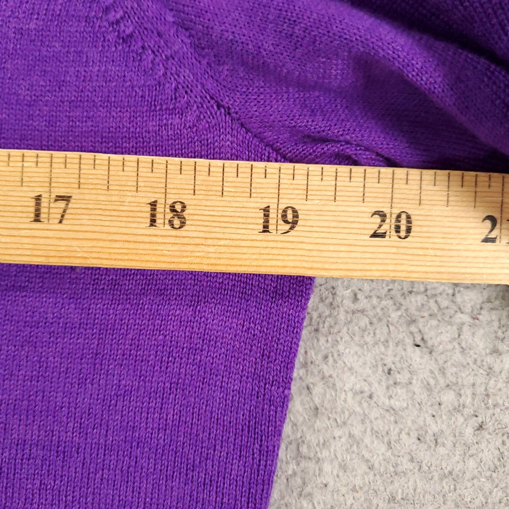 Eileen Fisher EILEEN FISHER Merino Wool Sweater Womens Small Purple Lightweight V-Neck Tunic Casual Size S / US 4 / IT 40 - 4 Thumbnail