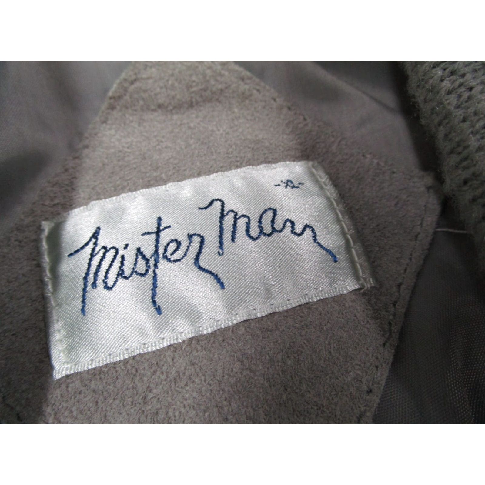 Etro VINTAGE Mister Man Bomber Jacket Mens XL Gray Suede Knit Full Zip Retro 80s Classic Size US XL / EU 56 / 4 - 3 Thumbnail