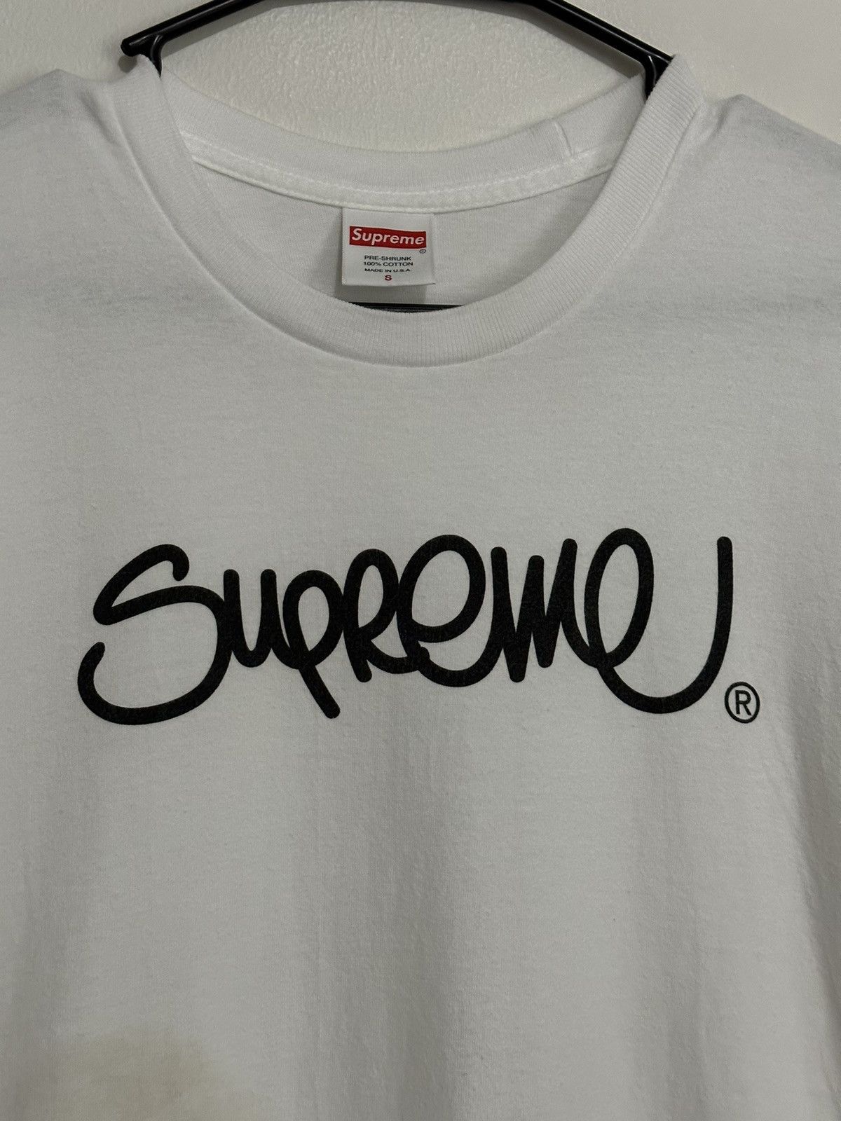 Supreme Supreme Handstyle Tee Size US S / EU 44-46 / 1 - 2 Thumbnail