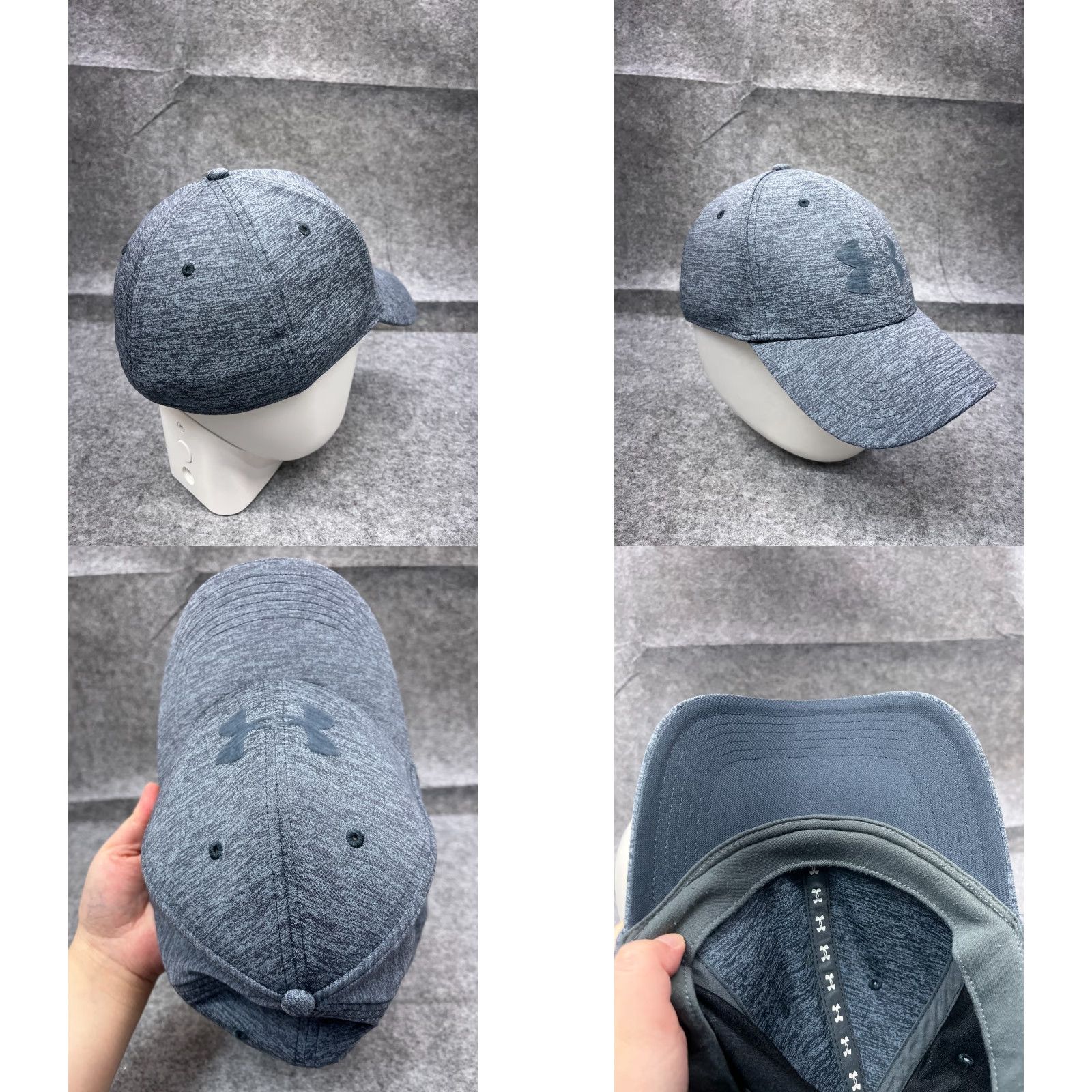 Under Armour Under Armour Blitzing Hat Cap Fitted XL Blue Pro Fit Polyester Baseball Hat Mens XL Blue Pro Fit Polyester Size ONE SIZE - 8 Thumbnail