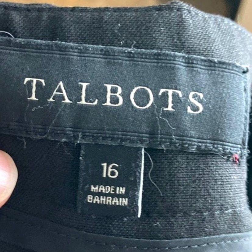 Talbots Talbots Womens Pants Black Hollywood High Rise Pull On Side Zip Stretch 16 Pants Size 25" / US 0 / IT 36 - 4 Thumbnail