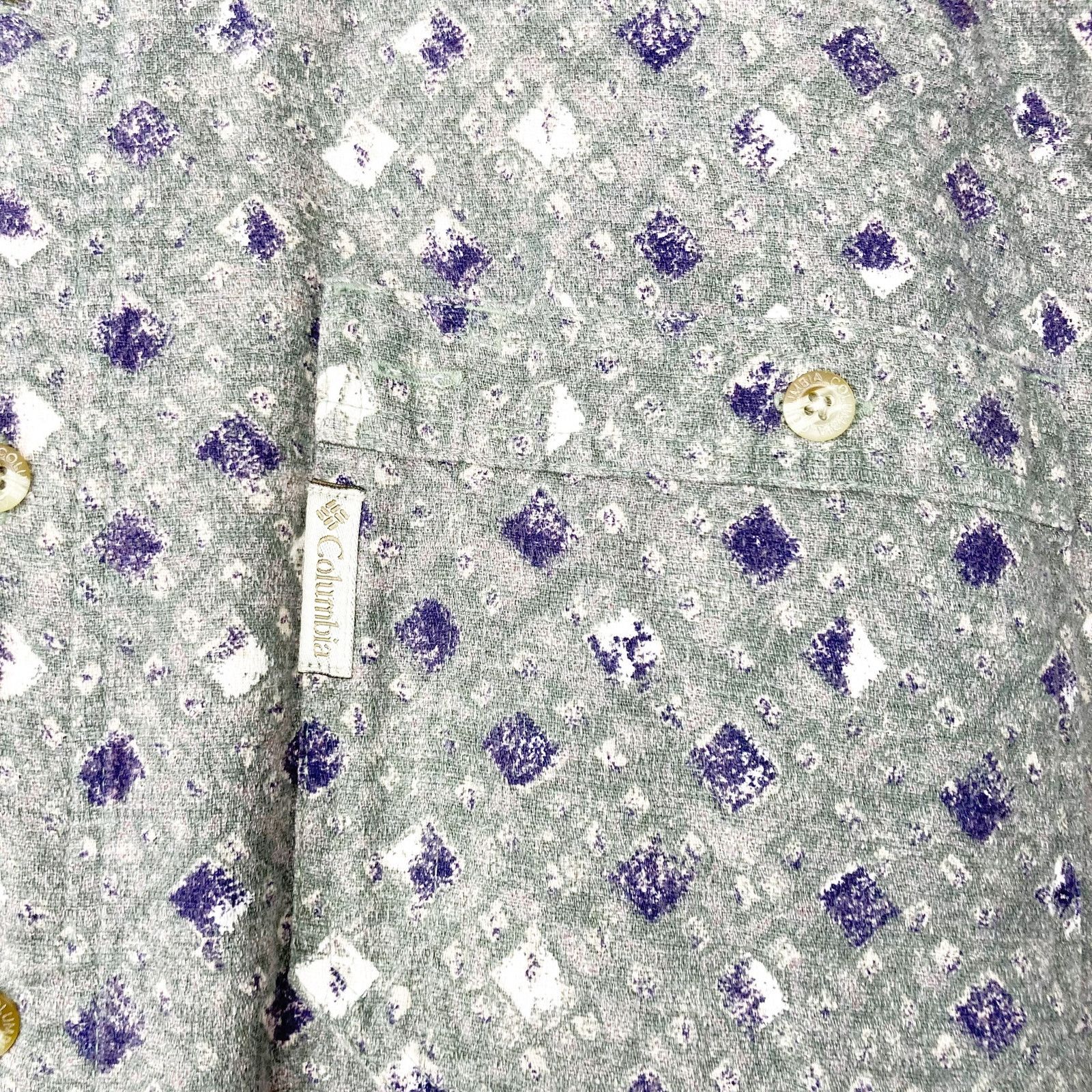 Columbia Columbia Printed Short Sleeve Button Down Shirt Sz L Size US L / EU 52-54 / 3 - 3 Thumbnail