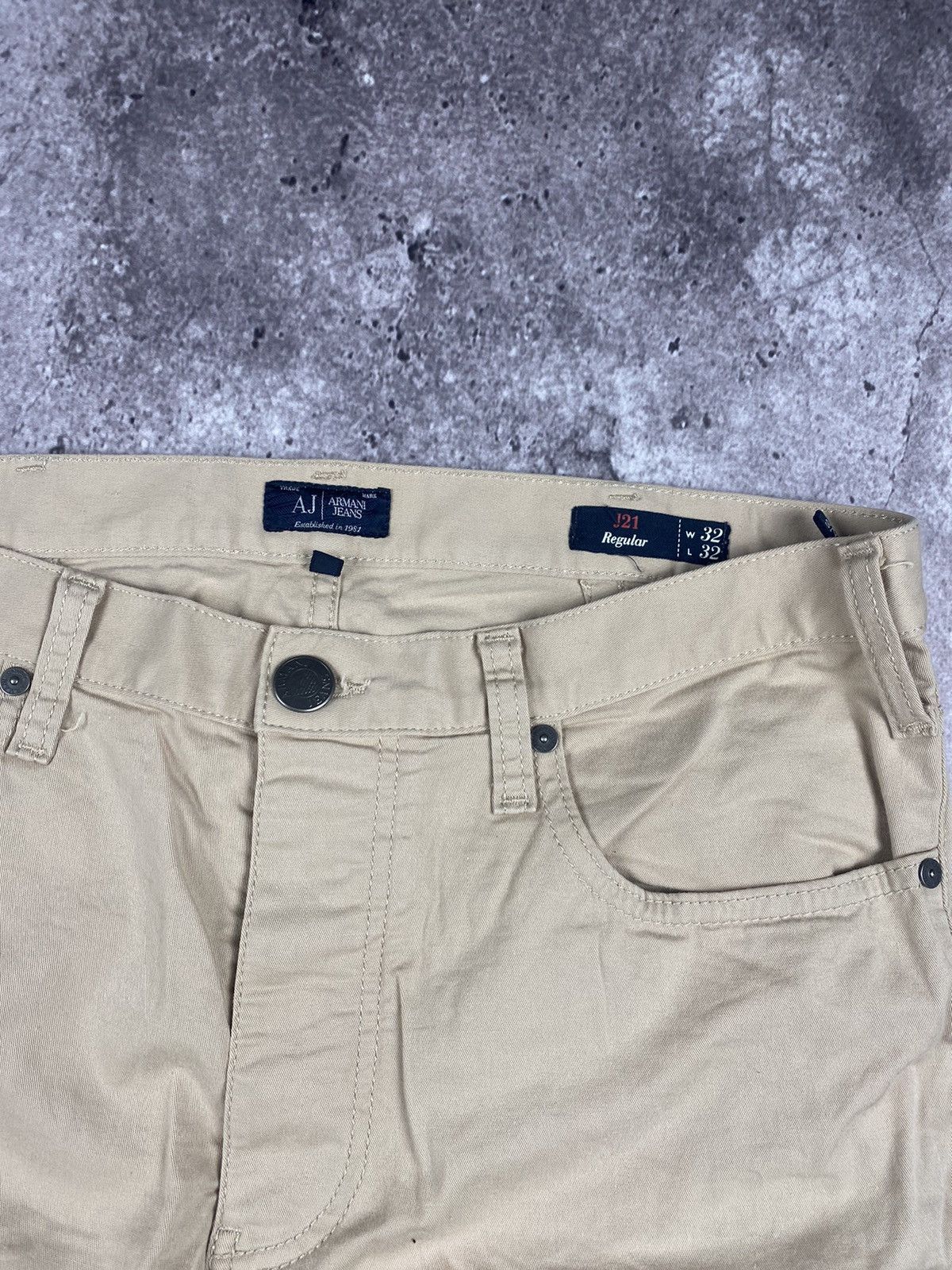 Armani × Vintage Vintage Armani Jeans Baggy Pocket Logo Rare 32 Size US 32 / EU 48 - 4 Thumbnail