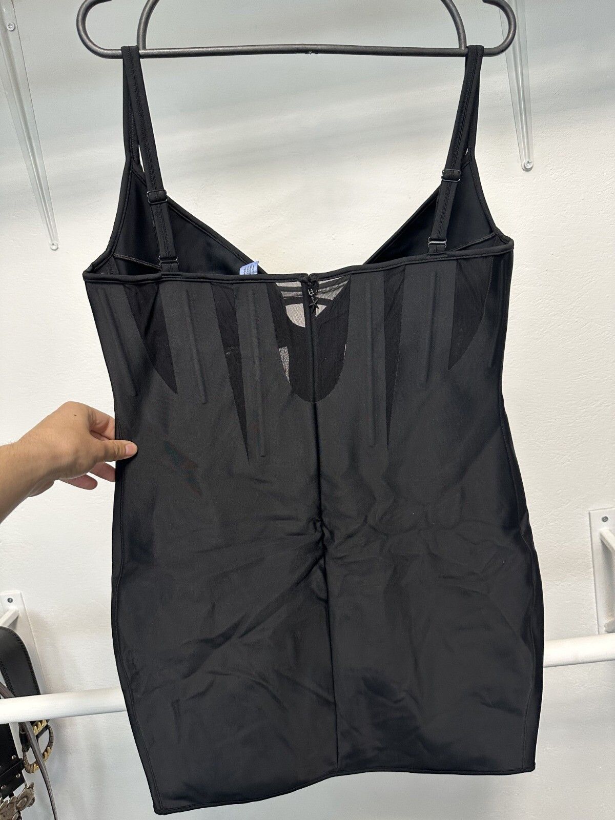 Mugler MUGLER & H&M Black Corset style Mini Dress Black Size L Size L / US 10 / IT 46 - 5 Thumbnail