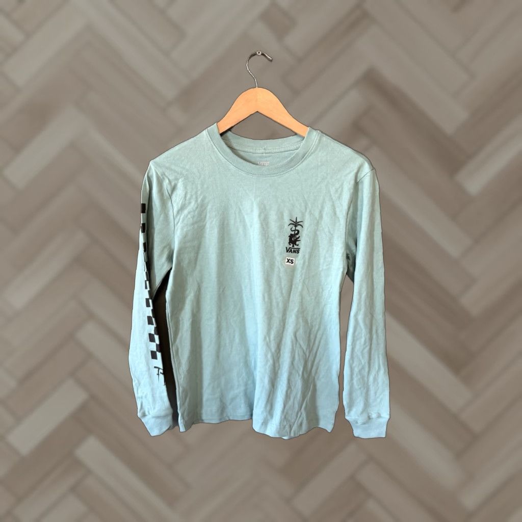 Vans Vans Mens Long Sleeve T-Shirt XS Blue NWT Size US XS / EU 42 / 0 - 1 Thumbnail