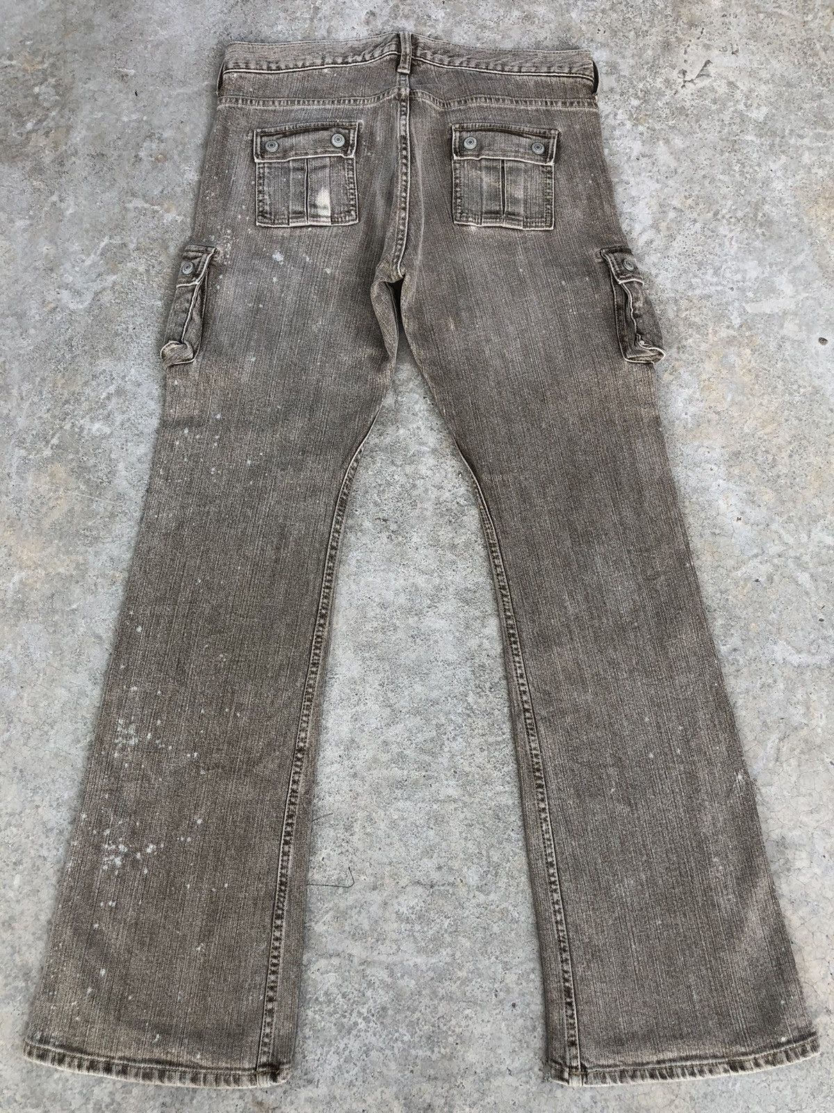 Japanese Brand Japanese Oririn Flared Jeans Distressed Jeans Cargo Jeans Size US 32 / EU 48 - 2 Thumbnail