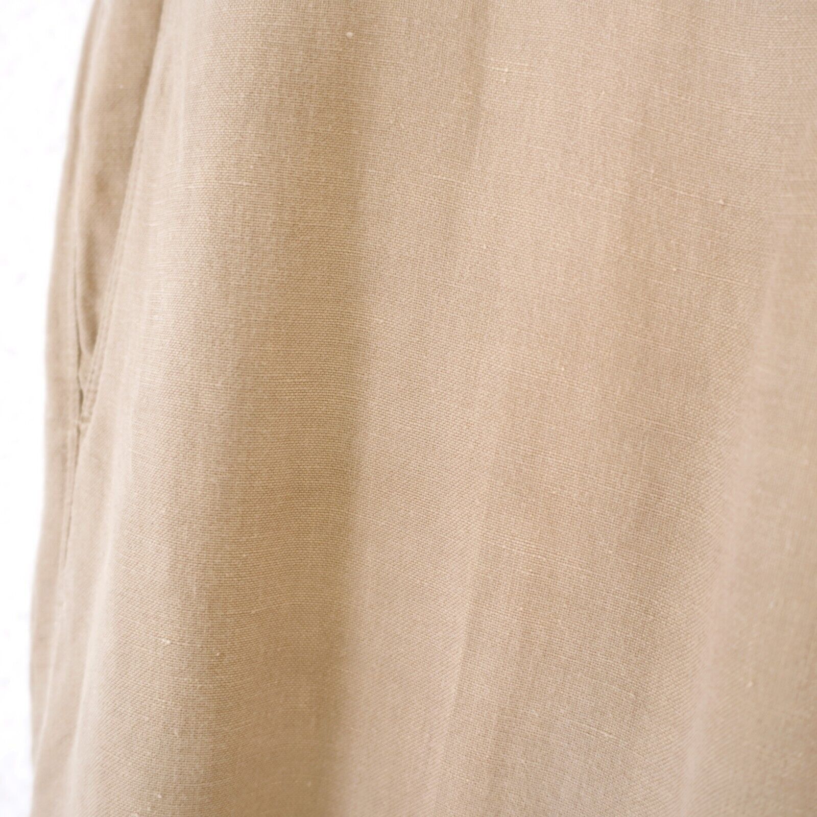 Tommy Bahama Tommy Bahama Linen Silk Tan 35/31 Flat Front Mid Rise Dress Size 34R - 2 Thumbnail