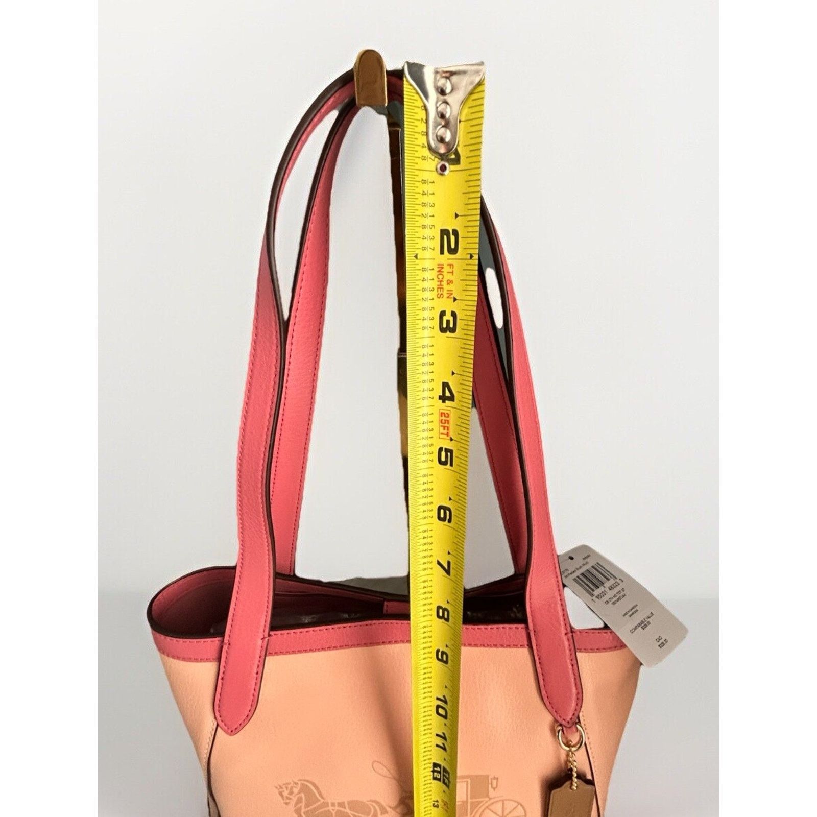 Coach Coach Leather Tote 27 Pink Blush C5775 Carriage Colorblock Size ONE SIZE - 9 Thumbnail