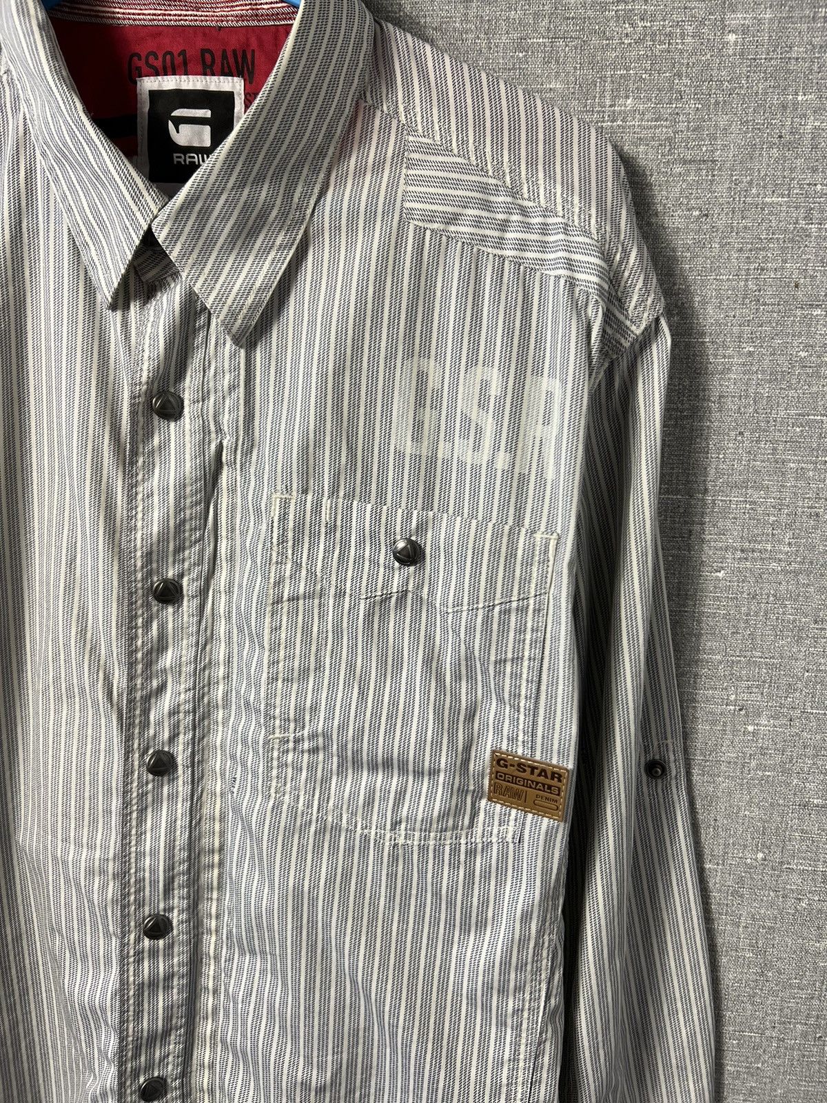 G-Star Rare G-Star RAW Ne 5620 Skye Zip Shirt Long Sleeve With Logo Size US XL / EU 56 / 4 - 4 Thumbnail