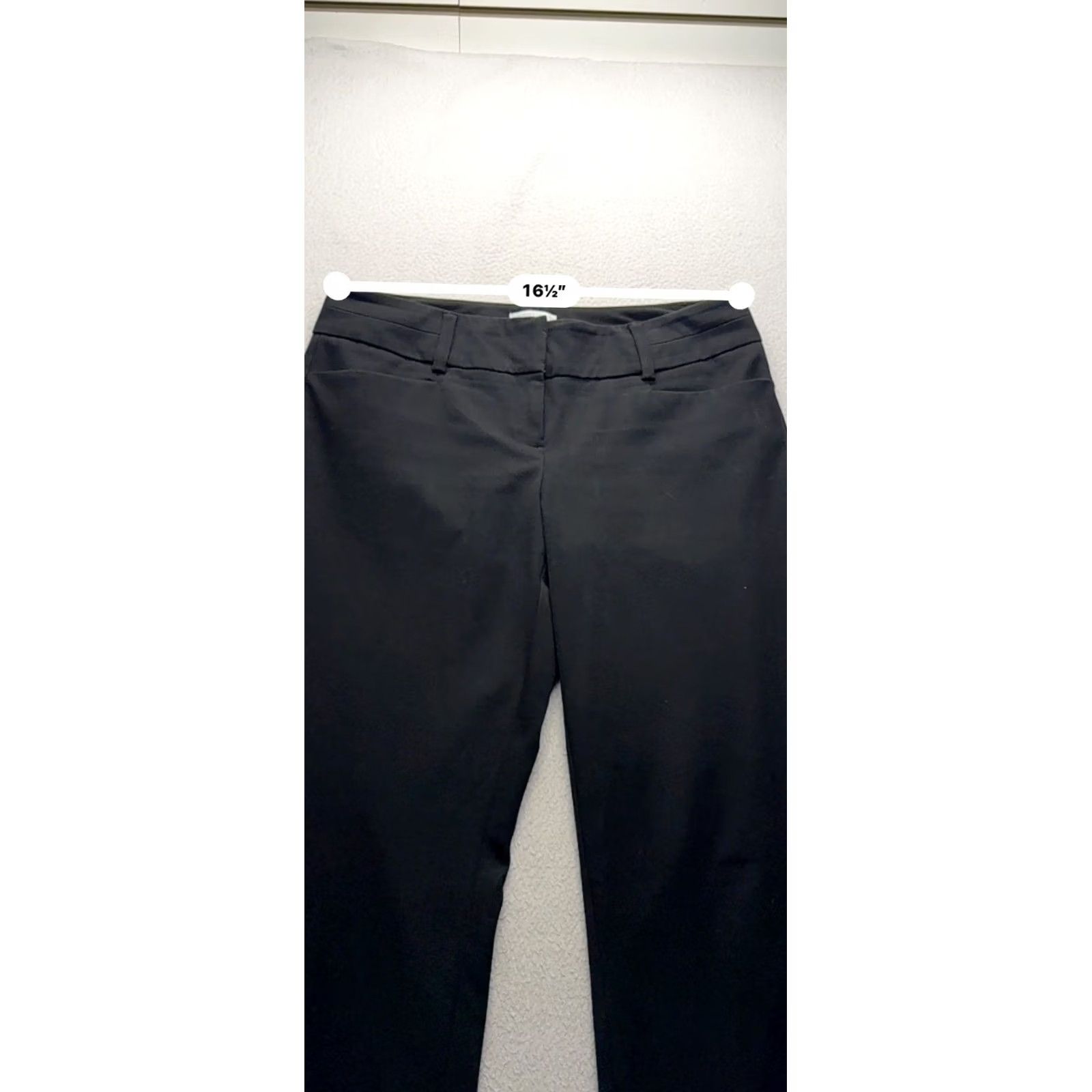 Vintage New York & Company Stretch Black Dress Pants Size 10 Womens Regular #183B Size 32" / US 10 / IT 46 - 8 Thumbnail