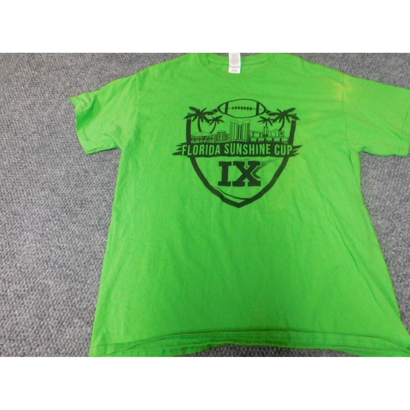 Gildan Gildan Mens Shirt T-Shirt Florida Green Cotton Short Sleeve Crew Neck L Size US L / EU 52-54 / 3 - 3 Thumbnail