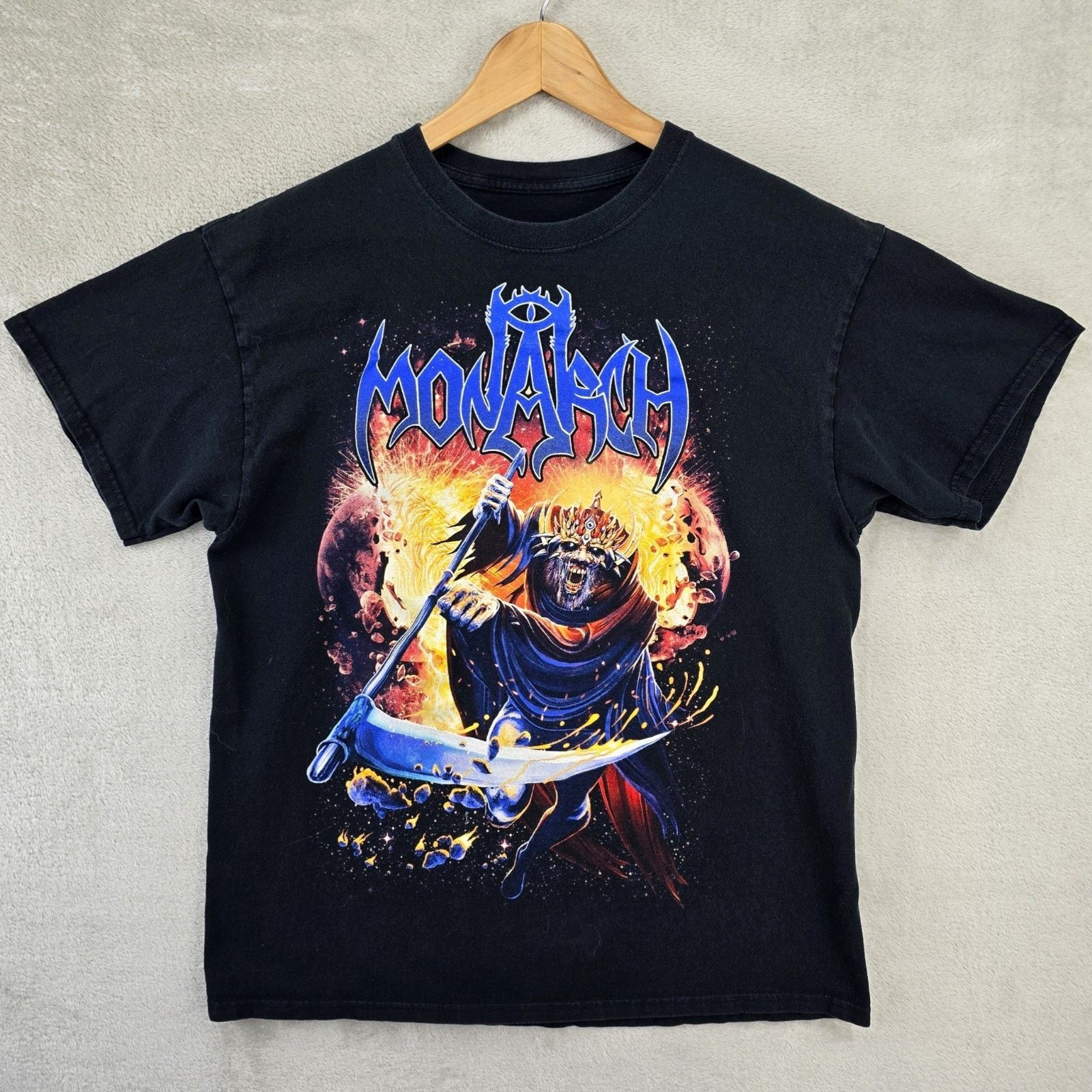 Gildan Monarch Band Shirt Mens Large Black Heavy Metal Sonic Reaper Size US L / EU 52-54 / 3 - 1 Thumbnail