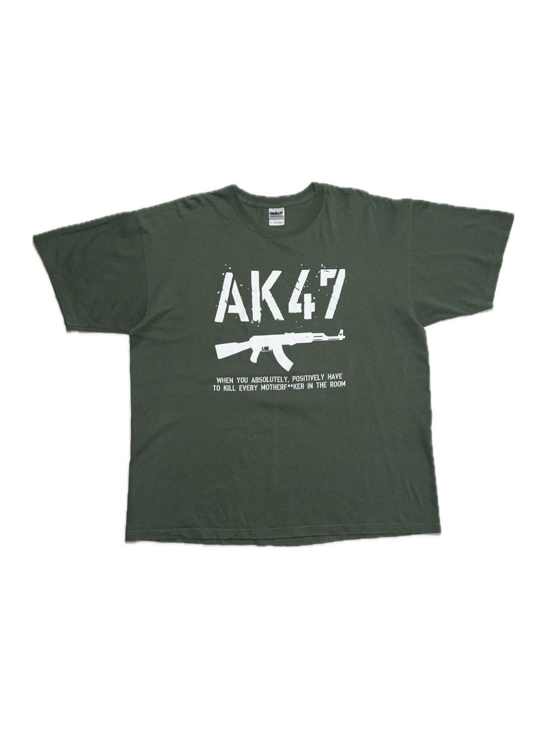 Vintage Vintage AK-47 Weapons Terror Y2K T-shirt Size US XL / EU 56 / 4 - 1 Thumbnail