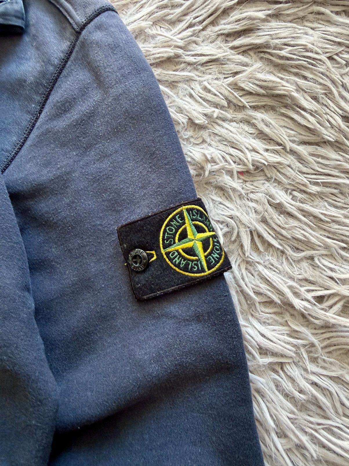 Stone Island 00s Stone Island Quarter-Zip Mock Neck Sweatshirt Navy Blue Size US L / EU 52-54 / 3 - 15 Thumbnail