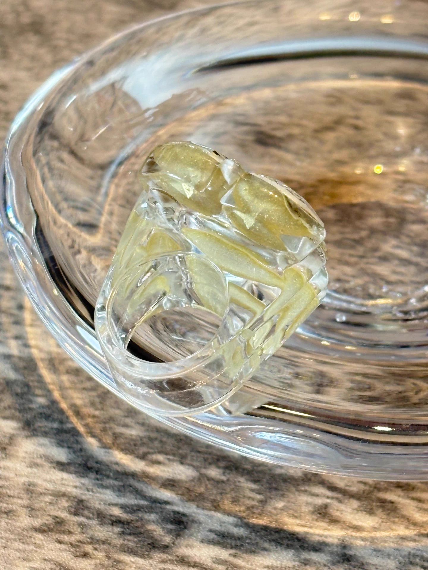 Dior Dior 04 Runway Multi-faceted Acrylic Ring Size ONE SIZE - 3 Thumbnail