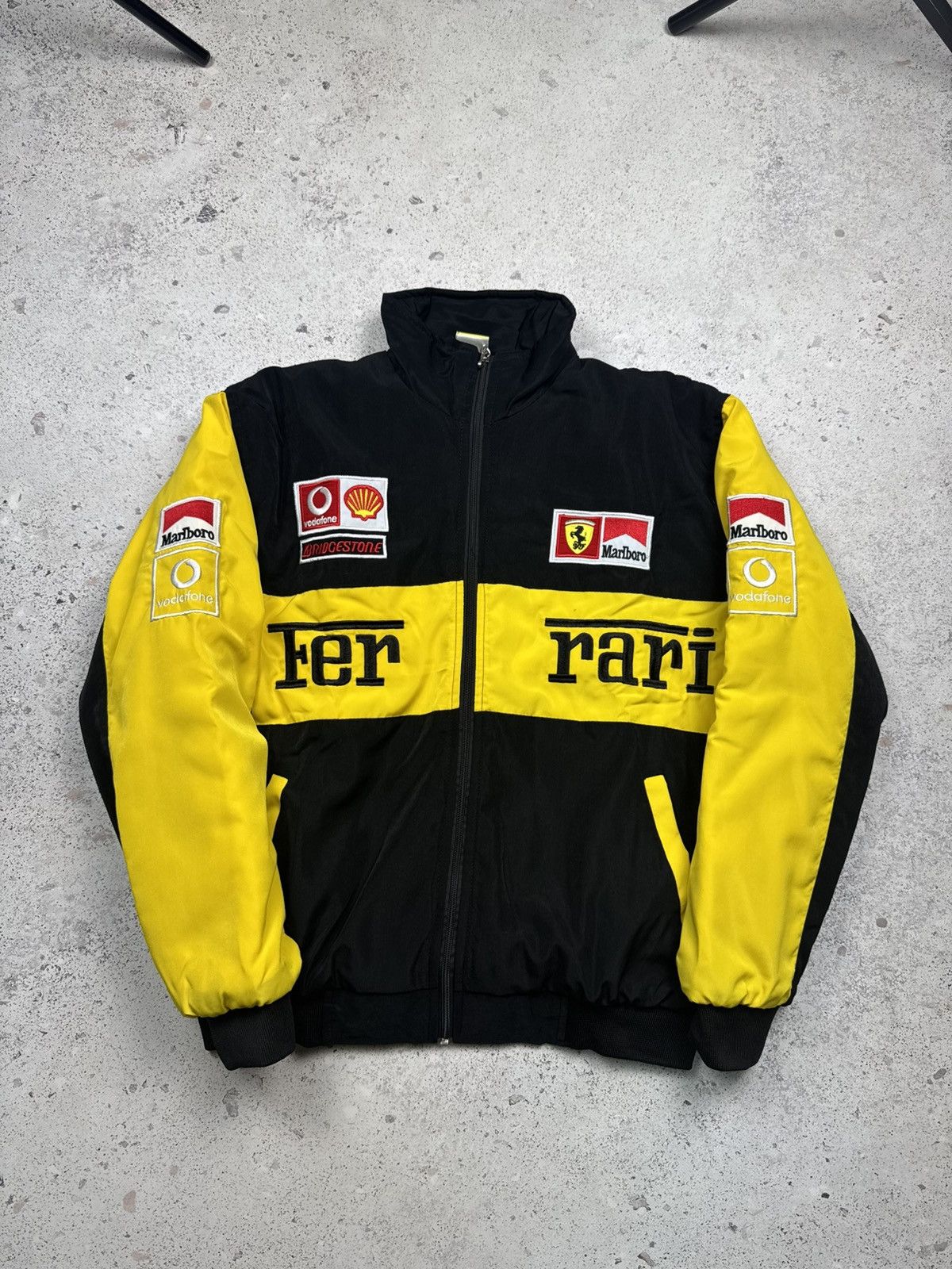 Ferrari × Vintage Vintage Micheal Schumacher yellow Ferrari F1 