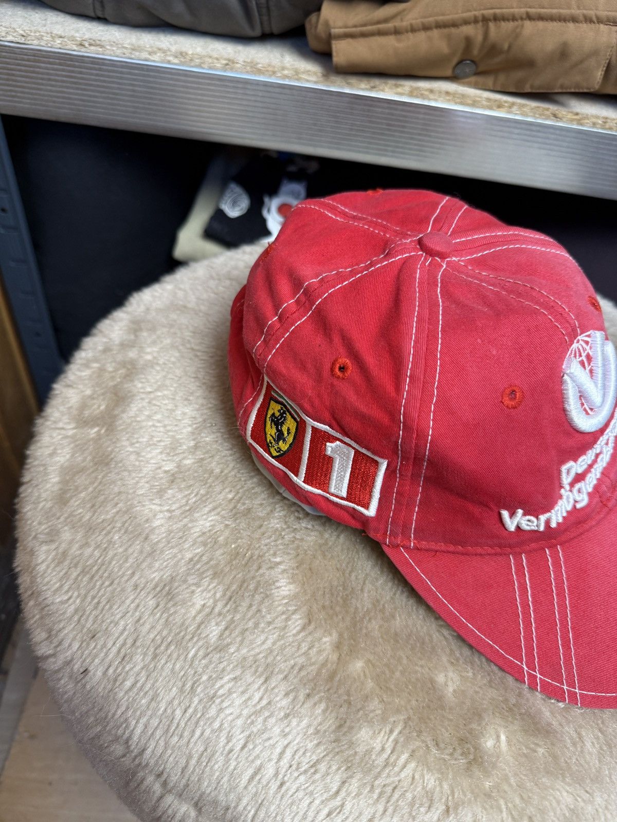 Ferrari Vintage Ferarri Schumacher Racing Y2K Cap Size ONE SIZE - 6 Thumbnail