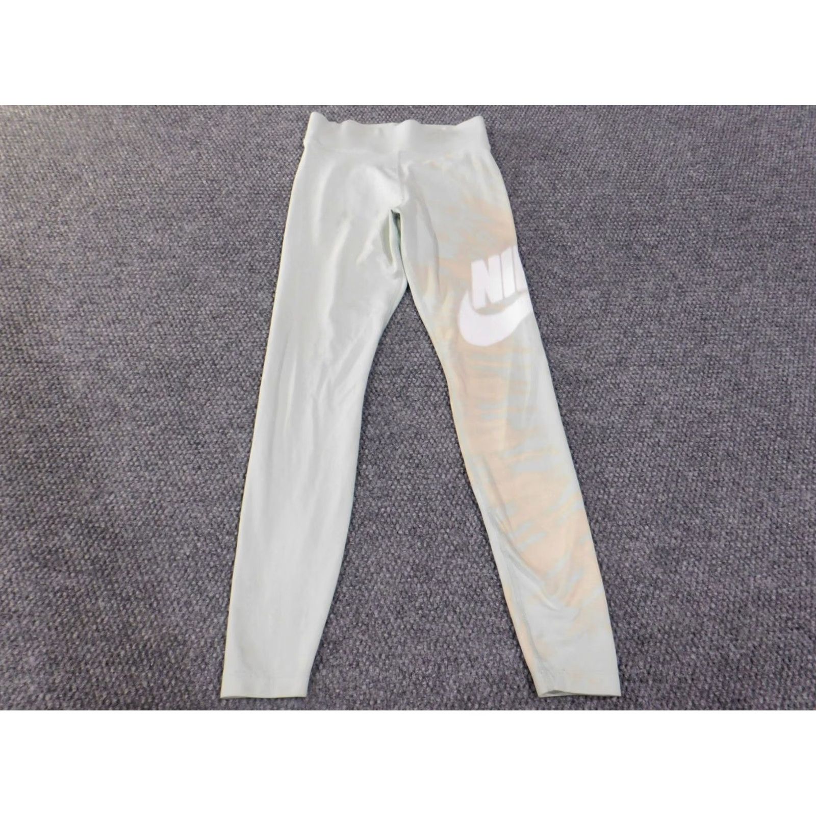 Nike Nike Dri-FIT Leggings Womens XS Green Logo Stretch Running Compression Straight Inseam 26in Registered: Women, Leggings, Athletic, Running & Jogging Size 40" / US 18 - 3 Thumbnail