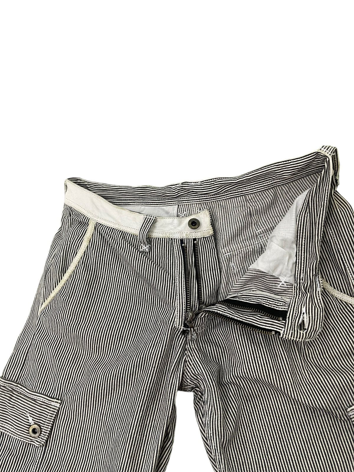 Japanese Brand Hickory Cargo Jeans Maniac Work Japan Regular 7🟦7 Size US 31 - 14 Thumbnail