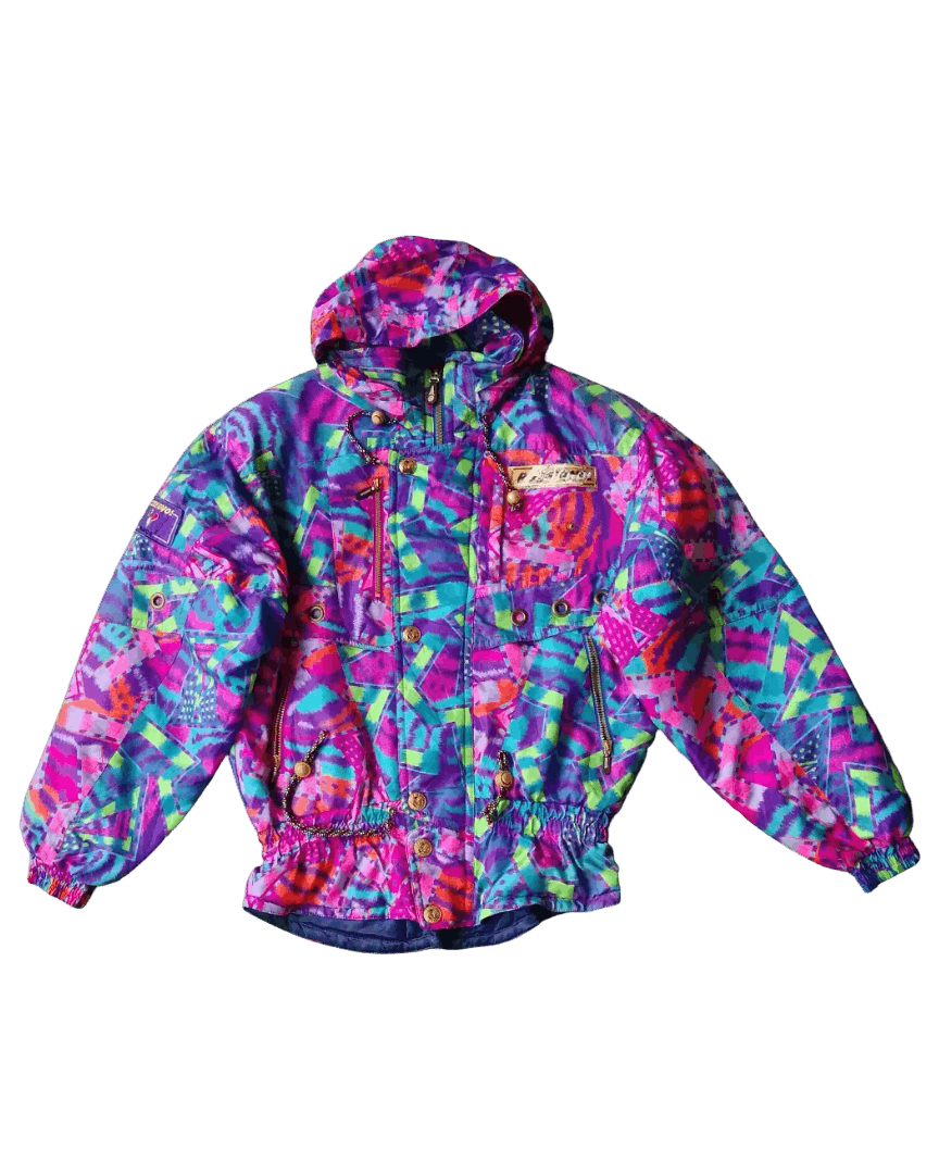 90s Rossignol France Snow Jacket - Colorblock Retro Skiwear