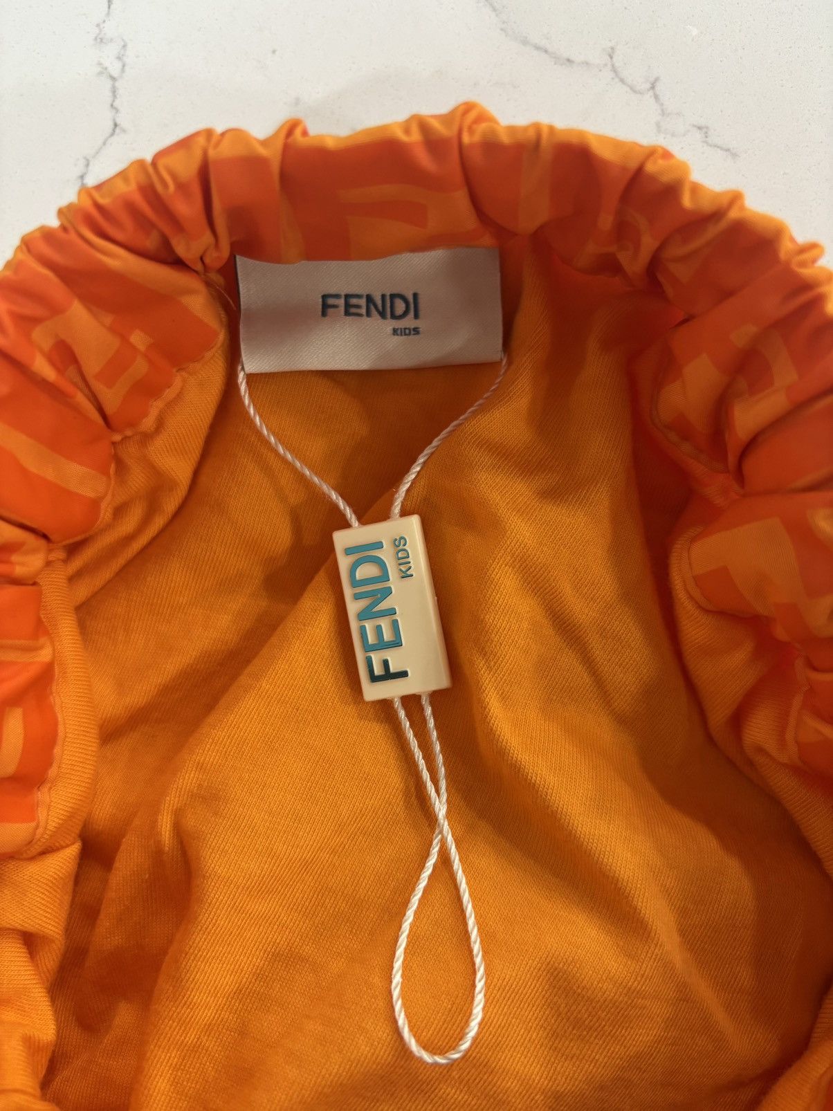 Fendi Fendi Kids Allover FF Logo Elastic Waist Skirt Size 24" / US 00 / IT 34 - 3 Thumbnail