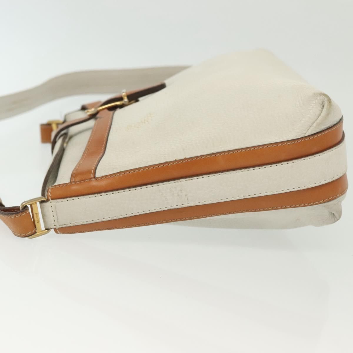 Celine CELINE Shoulder Bag Leather White Silver Size ONE SIZE - 5 Thumbnail