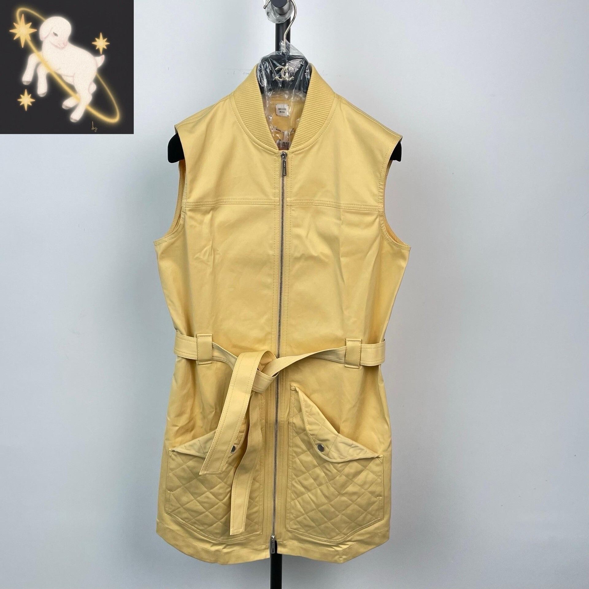 Hermes Hermes Yellow Dress 38 Women Size S / US 4 / IT 40 - 1 Thumbnail