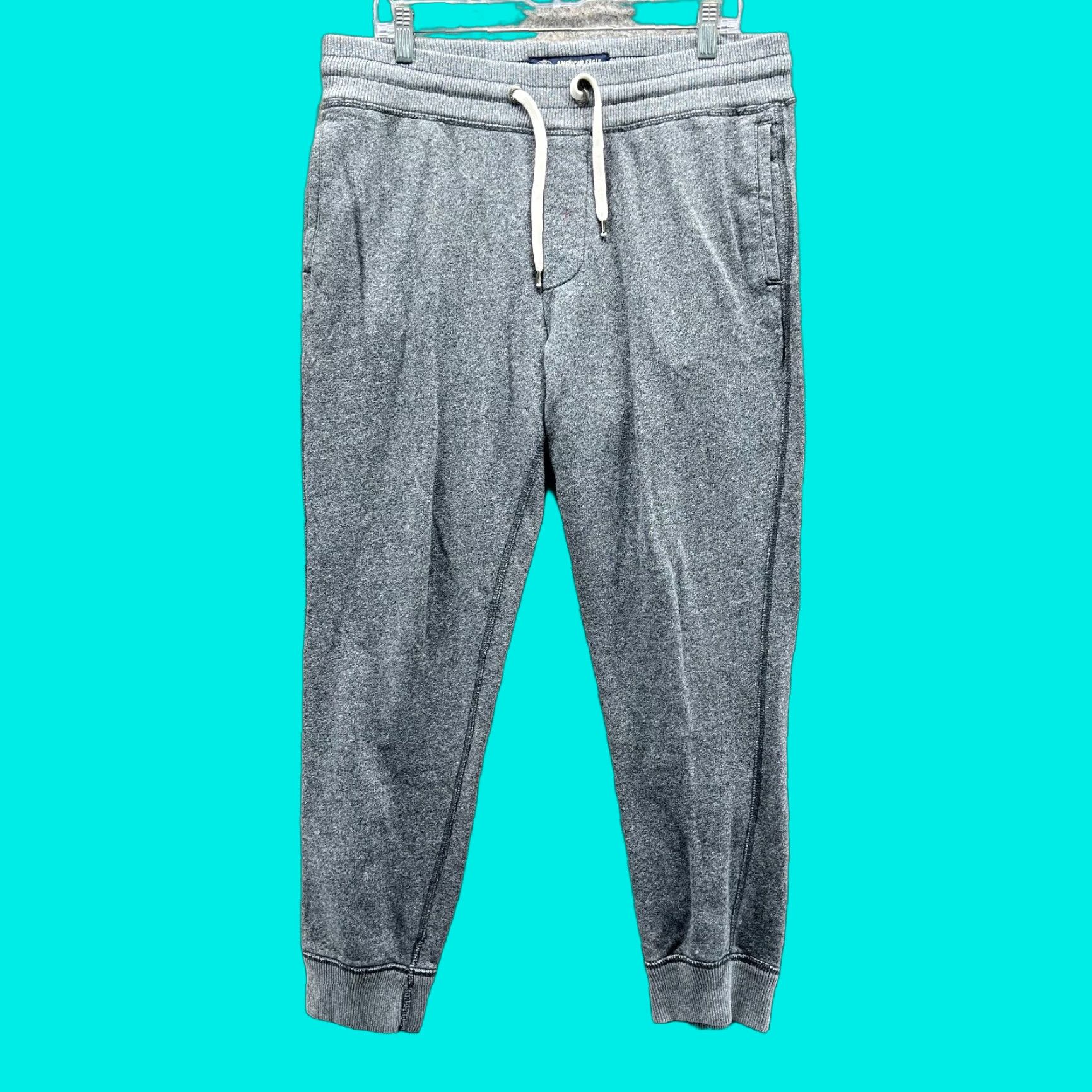 American Eagle Outfitters American Eagles Jogger Women Medium Heather Gray Athletic Sweatpants Tapered Size 32" / US 10 / IT 46 - 1 Thumbnail