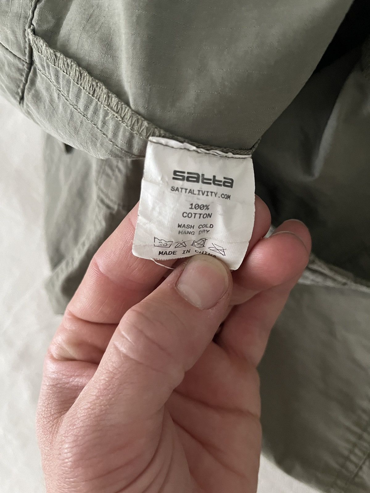 Satta Satta sage green army pant Size US 29 - 6 Thumbnail