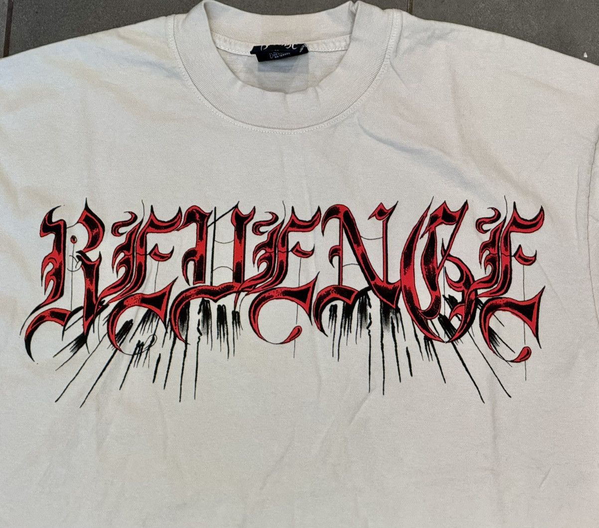 Revenge Revenge 'Cross And Thorn' Tee Cement Medium Size US M / EU 48-50 / 2 - 7 Thumbnail