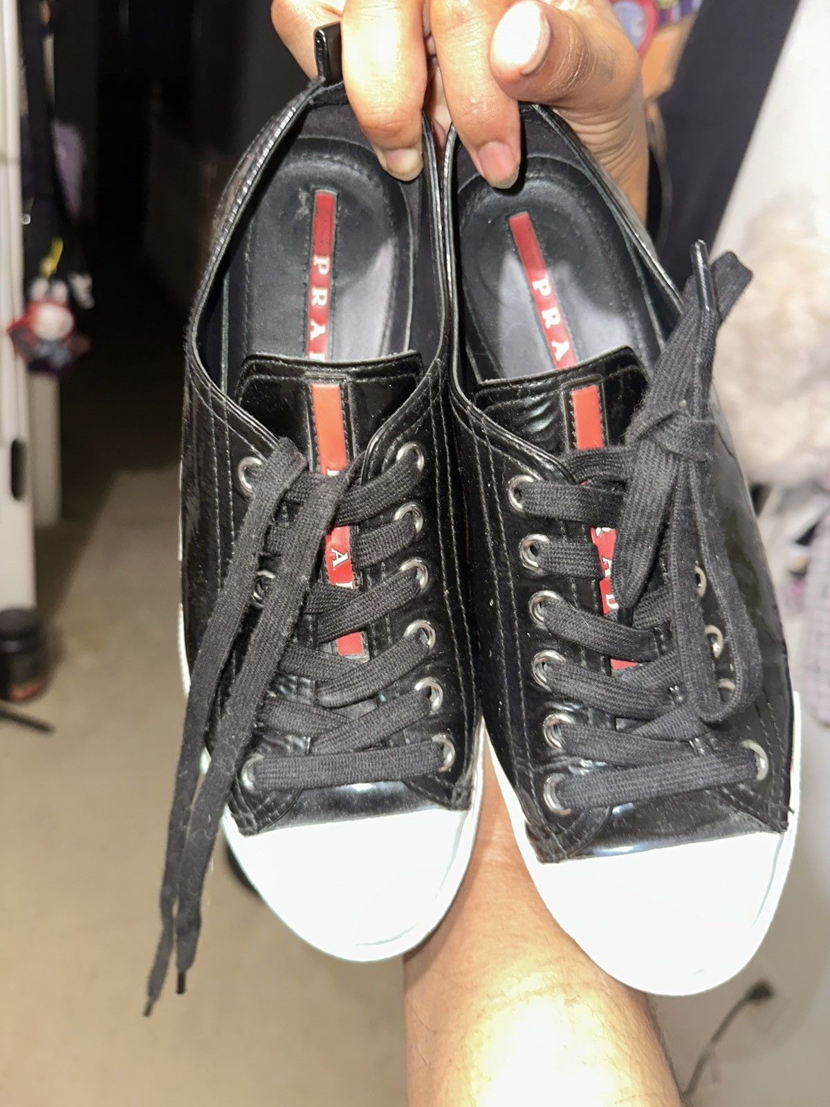 Prada Prada America’s Cup Patent Leather Sneakers - Size 7.5W Size US 7.5 / EU 40-41 - 4 Thumbnail