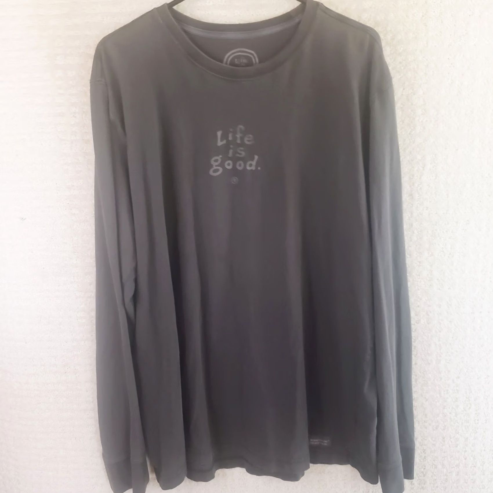Life is Good Life is Good Men's L Dark Gray Long Sleeve Shirt Nature Graphic Print Crew Neck Classic Fit Size US L / EU 52-54 / 3 - 2 Thumbnail