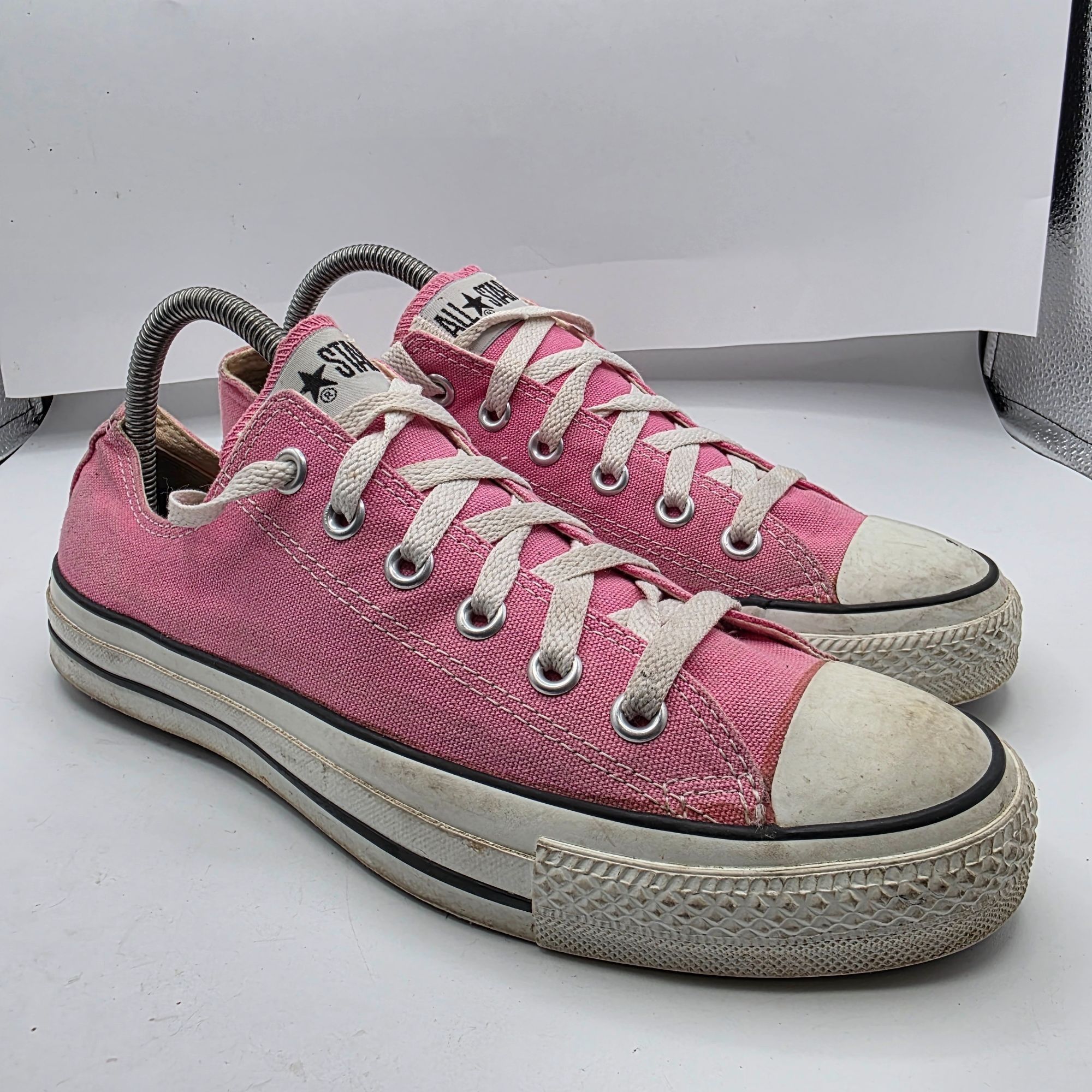 Converse Converse All Star Womens Size 9.5 Pink Canvas Low Top Sneake Size US 9.5 / IT 39.5 - 1 Thumbnail