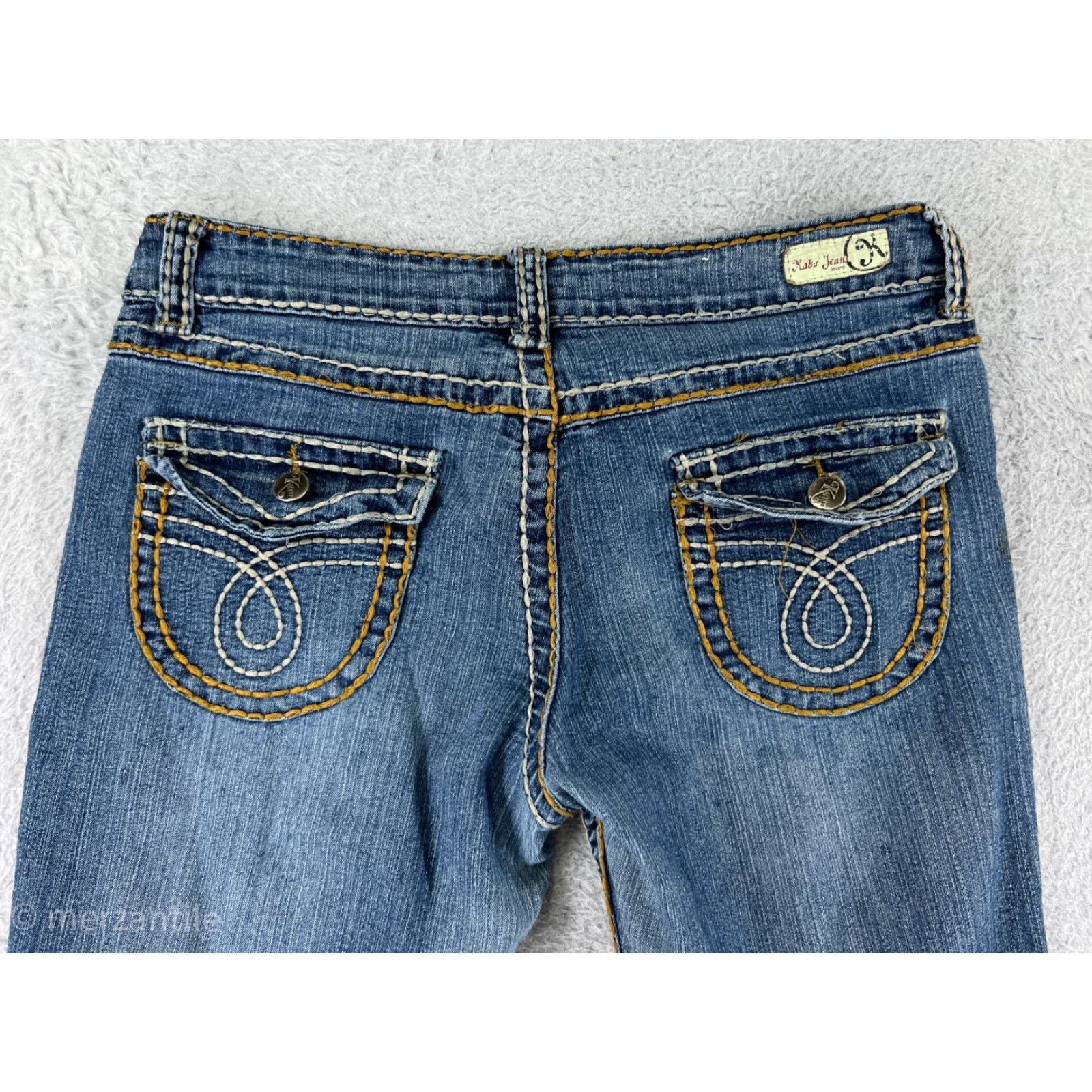 Vintage Maurices Kaba Jeans Denim Blue 9 Womens Low Rise 5-Pocket Cotton Blend Stretch Vintage: No Size 30" / US 8 / IT 44 - 3 Thumbnail