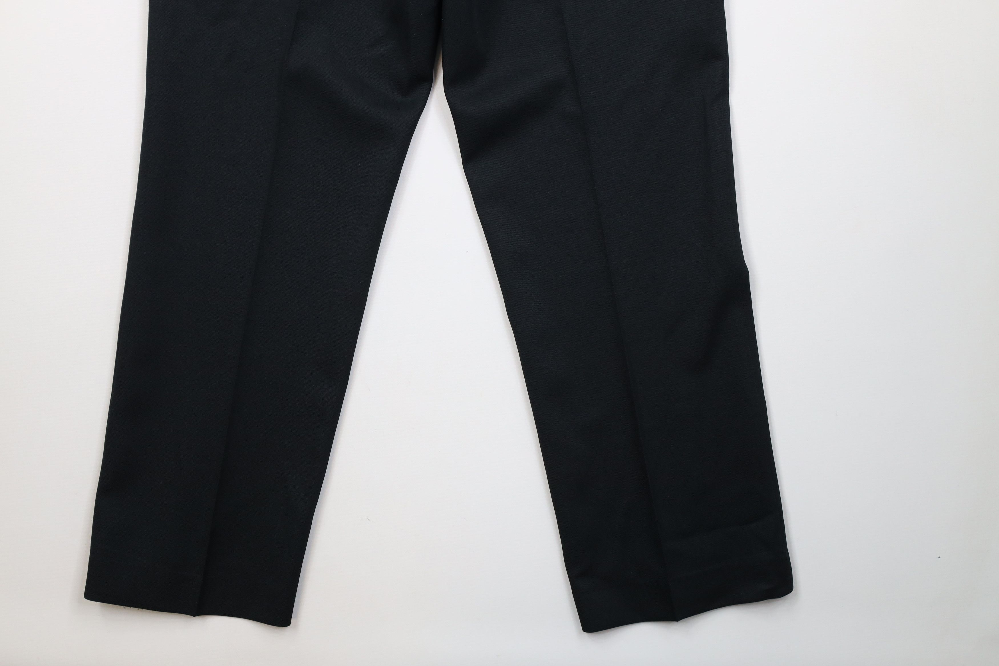 Vintage Vintage 70s Streetwear Flared Wide Leg Chino Pants Black USA Size US 36 / EU 52 - 13 Thumbnail