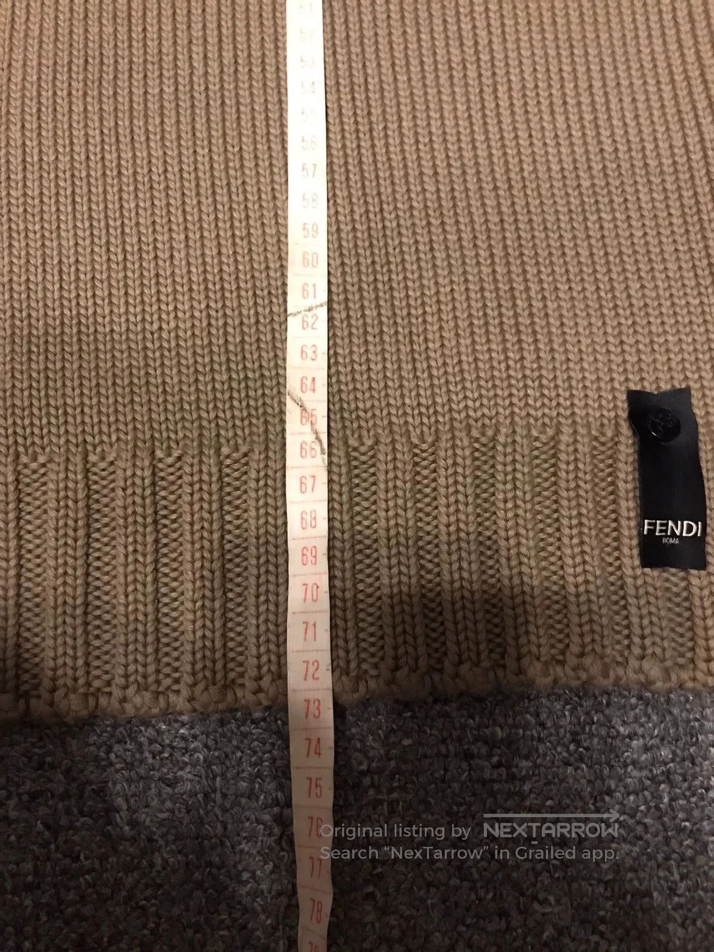 Fendi Green Color Block Long Sleeve Sweater. Size US L / EU 52-54 / 3 - 9 Thumbnail