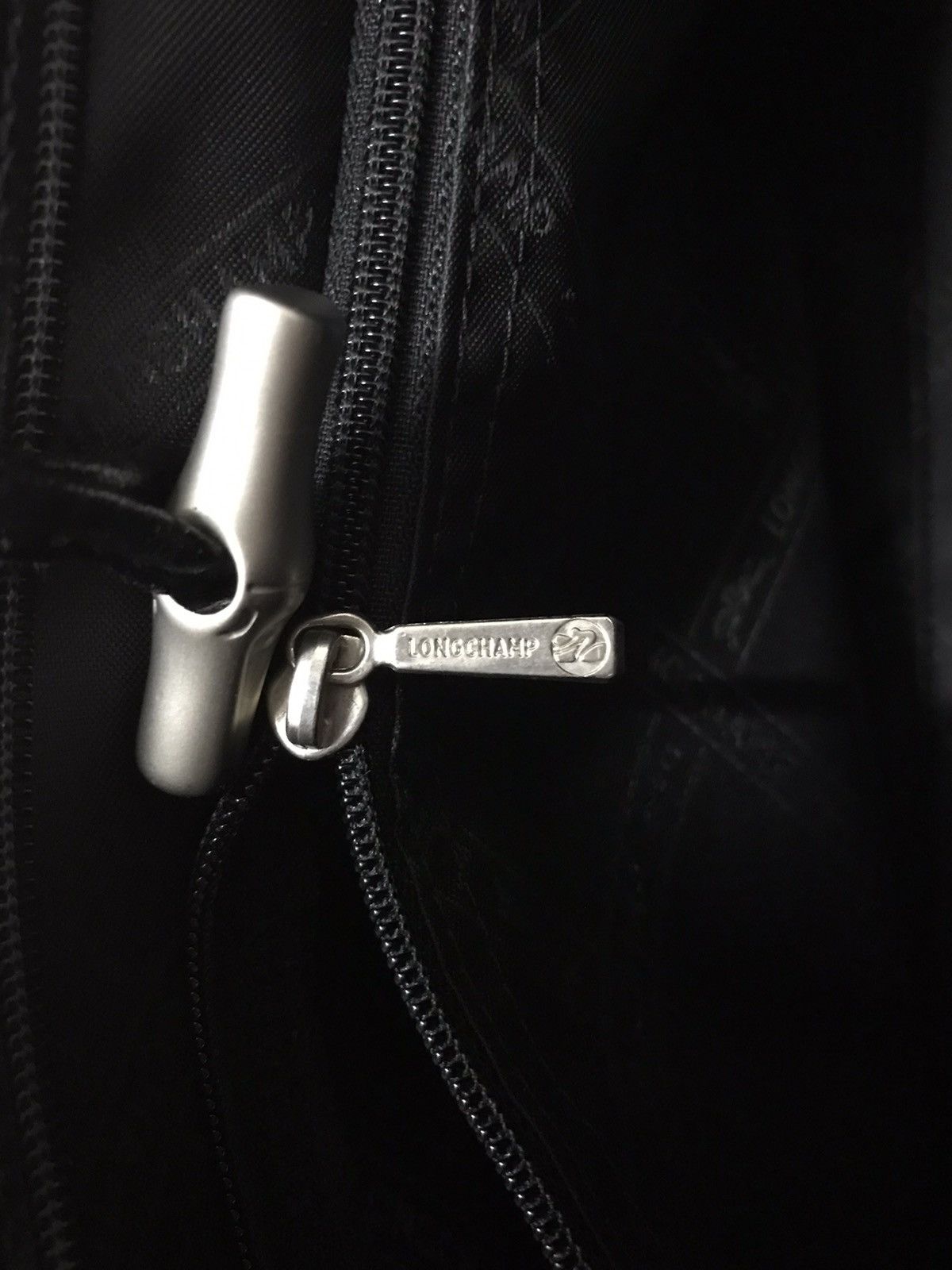 Leather Handbag Longchamp Black