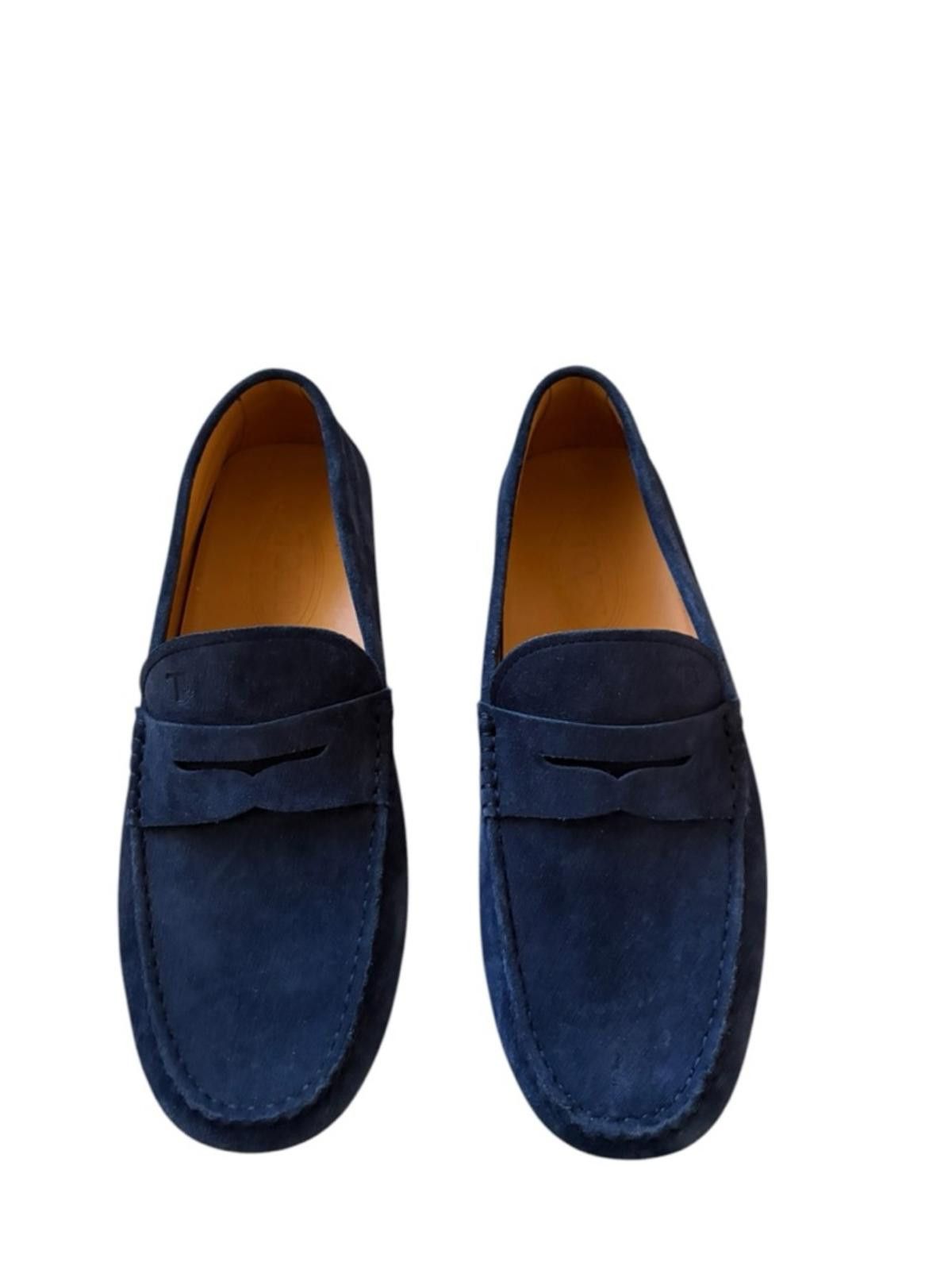 Tod's Tod's Men's Classic Suede Gommino Driving Penny Loafers Blue Size US 8.5 / EU 41-42 - 3 Thumbnail