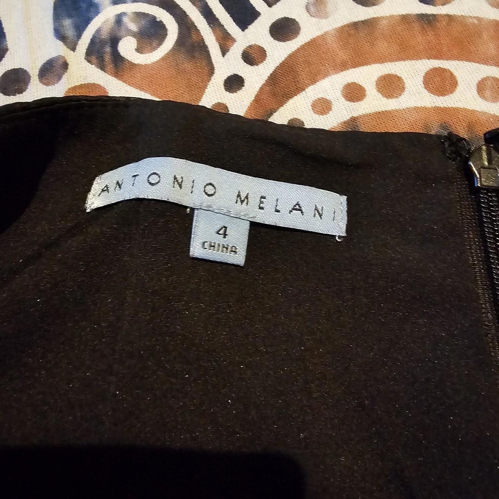Designer Antonio Melani Women's Black Skirt Size 27" / US 4 / IT 40 - 4 Thumbnail