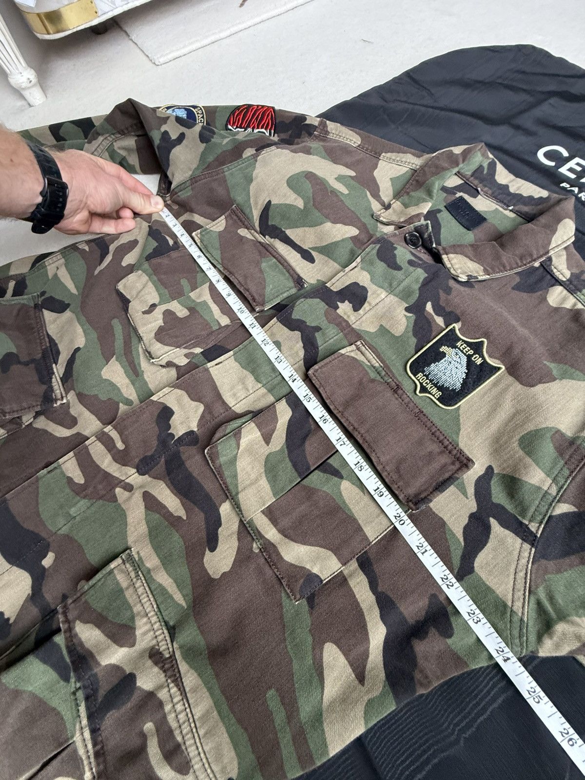 Saint Laurent Paris SS16 Saint Laurent camo yeah baby jacket Hedi Slimane L surf Size US L / EU 52-54 / 3 - 3 Thumbnail
