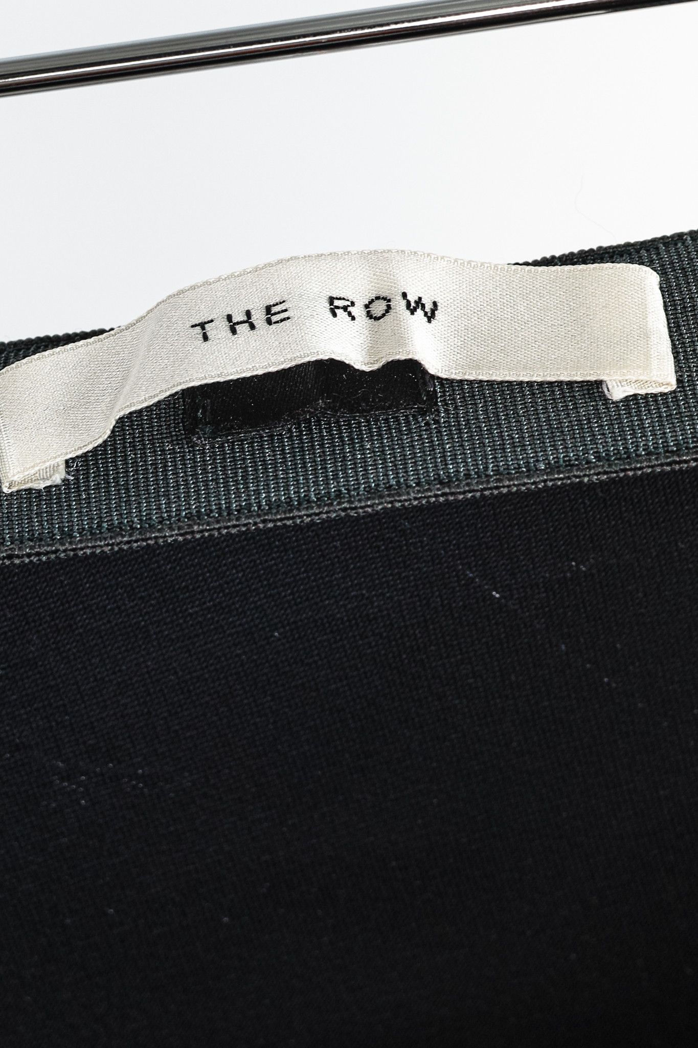The Row The Row Medela Black Viscose-Satin A-Line Midi Skirt Size 29" - 7 Thumbnail